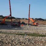 Vertical Band Drain installation at Combe Haven (Small)