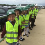 Children from Crowhurst Primary School visit the Bexhill to Hastings Link Road site