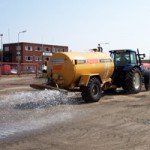 A Dustbuster is being used at the Link Road site