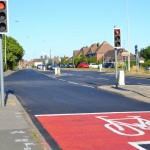 Resurfacing work at Dittons Road, Eastbourne