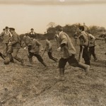 WW1 website - Soldiers and boys play football at Chailey Heritage Craft School