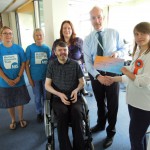 Cheque presentation from ESCC to the MS Society