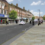 Artist's impression of revised Uckfield High Street plans