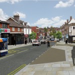 Artist's impression of revised plans for Uckfield High Street