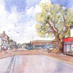 Artist's impression showing scheme to improve Hailsham town centre