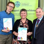 East Sussex County Council chairman Cllr Colin Belsey attended a ceremony to award certificates to the latest care providers to be approved to join the Support With Confidence scheme.