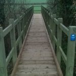 Refurbished footbridge between Vines Cross and Warbleton, near Heathfield