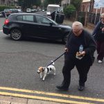 Father William Haymaker arrives at How Crown Court for sentencing for Blue Badge fraud