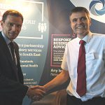 - Richard Strawson, East Sussex County Council team manager for Trading Standards (right), with David Taylor, from the Eastbourne-based Motion Picture Licensing Company