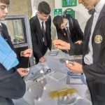 Young people from St Catherine’s College, Eastbourne, on their ‘Open Doors’ visit with Mildren, contractor for the Eastbourne Town Centre Improvement Scheme