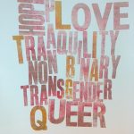 Artwork created as part of an LGBT history project funded by the National Lottery Heritage Fund