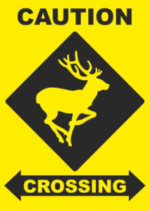 Deer crossing logo image